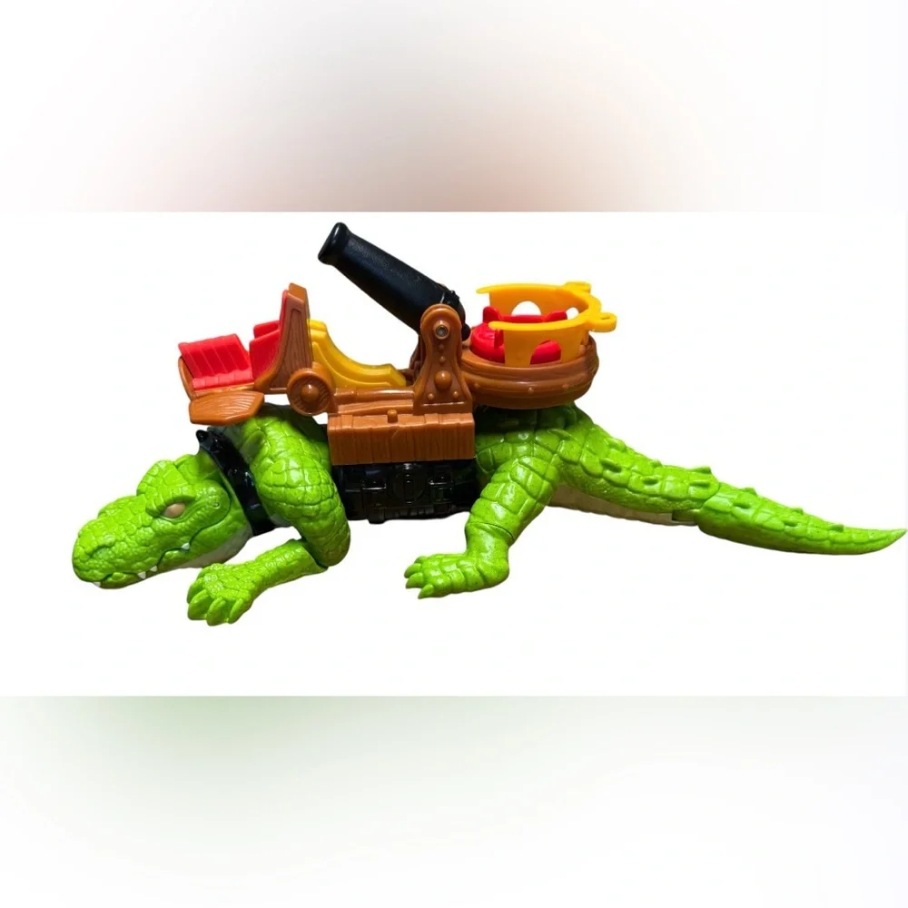 EUC WALKING CROC pirates adventure Fisher Price Imaginext pirate crocodile